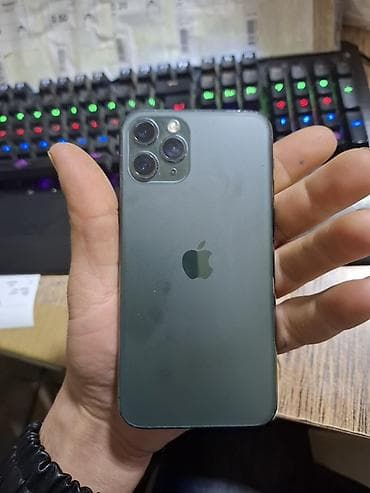 IPhone 11 Pro, 64 GB, Matte Midnight Green, Simsiz şarj