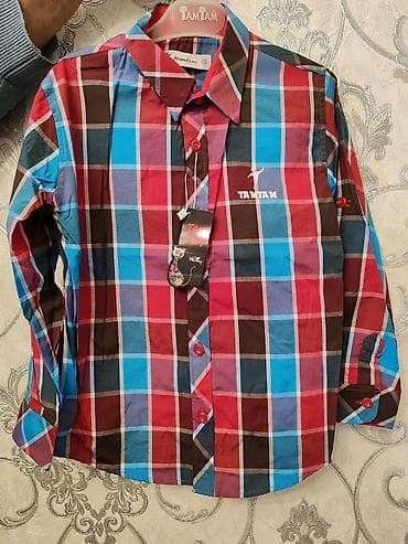 mavi don: TamTam brendi uşaqlar üçün köynək Turkiye istehsalı. - Naxış: iri — 2