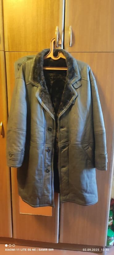 drap paltolar erkaklar uchun: Новая дублёнка настоящая кожа в отличном состоянии ! — 1