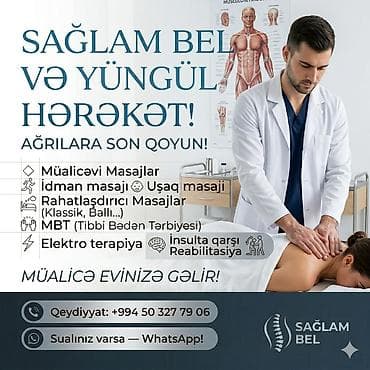 icmeli su catdirilma: Sağlam Bel – Peşəkar masaj və reabilitasiya xidməti Ağrılara son — 1