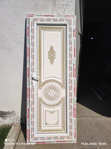 Plastik qapılar: Yeni Plastik qapı 70x200 sm Zamok və çərçivə ilə, Zəmanətli, Ödənişli quraşdırma, Ödənişli çatdırılma — 10