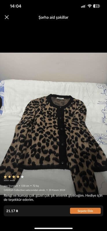 kaşemir qadın sviterləri: Sviter, Massimo Dutti, M, rəng - Bej — 4