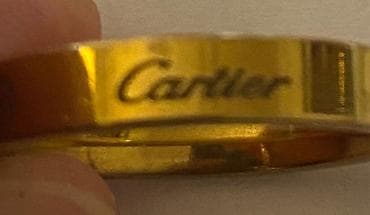 cartier üzüklər: Cartier üslubunda üzük dəsti - Dəstdə 3 ədəd üzük var: 2 ədəd qızılı — 2