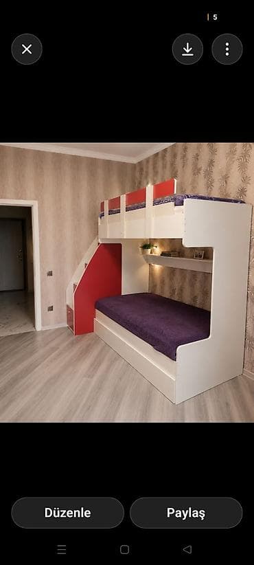 Oğlan və qız üçün, İşlənmiş, Çarpayı, Matras ilə — 1
