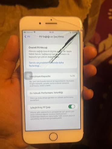 6 s plus: IPhone 8 Plus, Ağ, Qırıq — 3