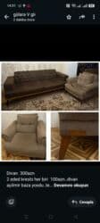 реставрация мебели в баку: Divan 300azn 2 eded kreslo her biri 100azn. divan açilmir baza — 1