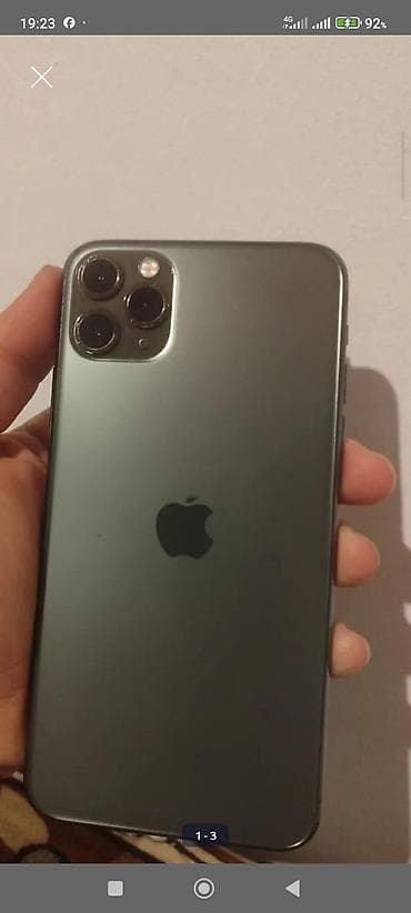 купить эпл ноутбук: IPhone 11 Pro Max, 256 ГБ, Midnight, Отпечаток пальца, Беспроводная зарядка, Face ID — 2