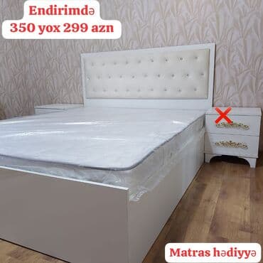 ağdaş tikinti materialları: Yeni, İkinəfərlik çarpayı, Bazasız, Matras ilə — 1