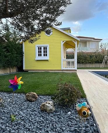 domax mebel: Bağ evi/bağ üçün dekorativ taxta kottec - Material: rənglənmiş taxta — 6