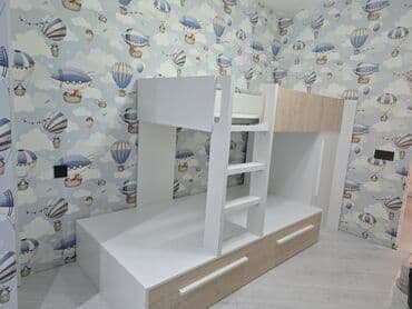 круглый стол трансформер: Для девочки и мальчика, Новый, Кровать, С матрасом, С выдвижными ящиками, Ламинат — 3