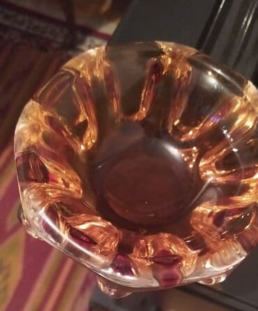 стекло: Конфетница цветное стекло тяжелое,Чехия* купленн 1970годов в — 1