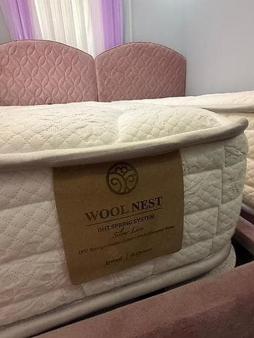 tekli carpayi: WOOL NEST “Silver Line” yaylı döşək dəsti - Brend/model: Wool Nest – — 2