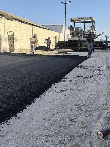 Döşəmə işləri: Asfaltlama və yol örtüyü xidmətləri Peşəkar briqada ilə isti asfaltın — 7