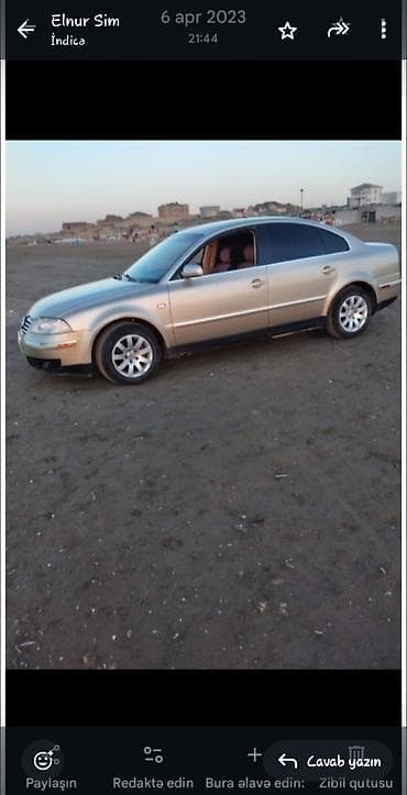 lada kalina 2008: Volkswagen Passat sedan – qızılı rəng. Xüsusiyyətlər: ili 2002 hec — 3