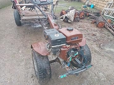 maşın ucun ortuk: Motoblok qoşqulu minitraktor - Güclü benzin mühərriki ilə motoblok — 3