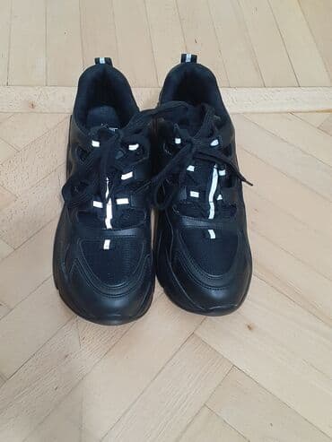 женские кеды сникерсы: Размер: 39, цвет - Черный, Новый — 2