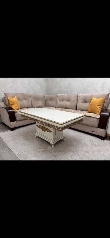 диван и два кресла: Угловой диван, Нераскладной, Без подьемного механизма, Ткань, Нет доставки — 3