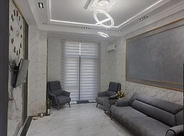 Peyk antenalarının quraşdırılması: Mərmər effektli interyer dizaynı və tam təmir xidməti - Hamam və — 4