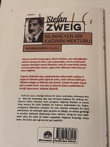 Məhsul: Kitab – “Bilinmeyen Bir Kadının Mektubu” Müəllif: Stefan — 2