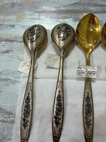 klyonka sufre: Şimal Çern (Северная Чернь) zavodunun gümüş masa dəsti - Material — 5