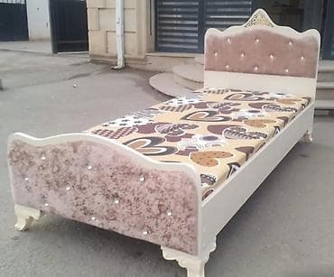 Təknəfərlik çarpayı, Bazasız, Matras ilə, Siyirməsiz