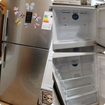 işlənmiş soyuducu satışı: İşlənmiş 2 qapılı Samsung Soyuducu Satılır, rəng - Gümüşü, Dispenserli — 1