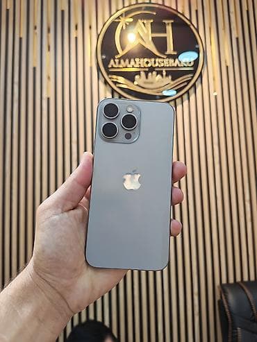 iphone 5: IPhone 15 Pro Max, 256 GB, Natural Titanium, Zəmanət, Simsiz şarj, Face ID — 1