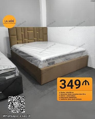 LA Mini yataq dəsti - Ölçü: 160x200 sm - Başlıq: müasir, lakonik və