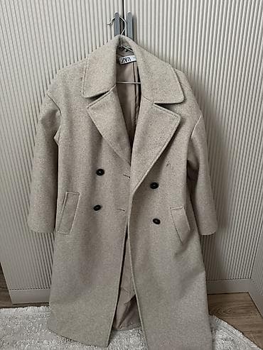 Üst geyimi: İkinci əl üst geyimləri 1) Krem rəngli qısa palto - Üst hissəsi — 2