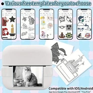 note: Mini Portativ Termal Printer (Bluetooth) Kiçik ölçülü, rahat daşınan — 5