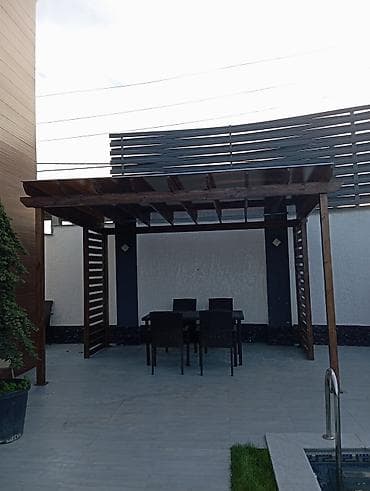 vanak yağ: Açıq hava üçün taxta pergola – hovuz, həyət və terraslar üçün estetik — 6