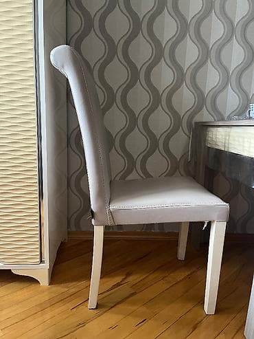 Masalar: Stul 6 eded satilir. Islenmisdir. Kojadir. 150man. Tecili satilir — 3