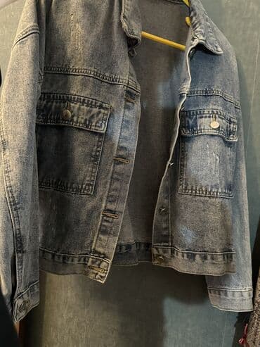 Şortlar: M/L olchu✅ - Kəsim: Klassik “trucker” üslub, rahat və sərbəst oturuş - — 3