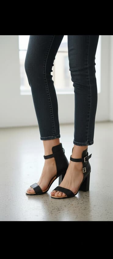 Ölçü: 37, rəng - Qara, Yeni