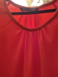 dəst geyimlər: ZARA Woman dəst - Tərkib: üst – axıcı şifon tipli bluz, ətək – çaplı — 4