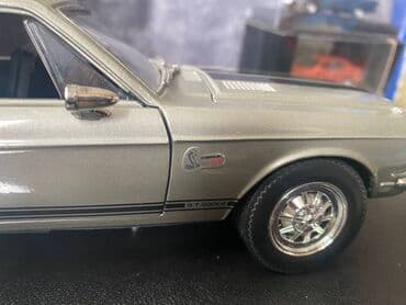 metbex tavan modelleri: Коллекционная модель SHELBY MUSTANG GT500KR silver 1968 Road — 10