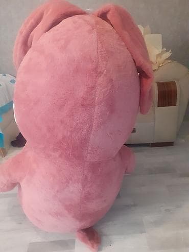 Oyuncaqlar: Nəhəng yumşaq oyuncaq dovşan - Ölçü: 200 sm (etiketdə göstərilib) - — 2