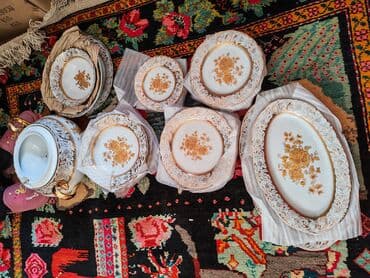 qab qacağ: Çay dəsti, rəng - Ağ, 6 nəfərlik, Türkiyə — 5