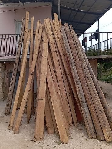 su ceni 2 ton: Taxta şalban və dirəklər dəsti - Material: iynəyarpaqlı ağac — 2