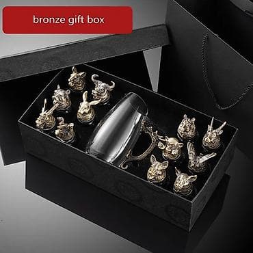 qul: Məhsul: Bürünc dekorlu şüşə içki dəsti - Komplekt: 1 ədəd şüşə sürahi — 2