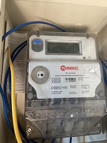 sayğac: Makel elektron elektrik sayğacı + metal qutu dəsti 2 ay işlenib — 1