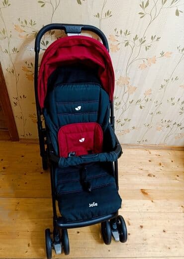 mutsy igo universal arabalar: Joie uşaq arabası - Rəng: qırmızı-qara - Təkərlər: 4 cüt təkər, ön — 1