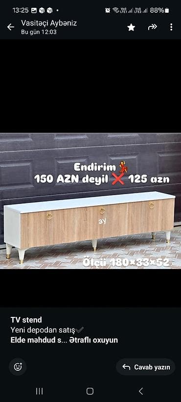 televizor atliqi: Siyirməsiz, Polkalı, Zəmanətsiz, Kredit yoxdur — 4