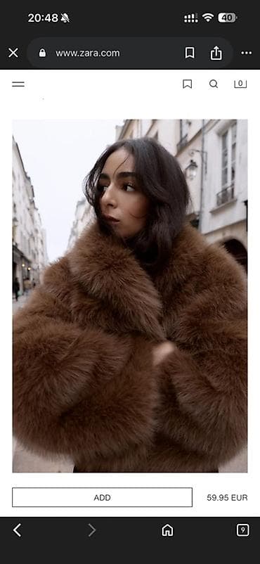 fehle geyimi: Kürk, Zara, S, M, rəng - Qəhvəyi — 1