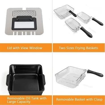 semicka aparati: Kartof fri peraşki aparati RAF FIRMASI 5 LITR 🔹️paslanmaz nerjaveyka — 4