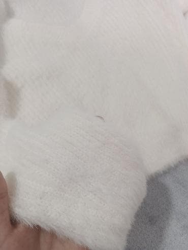 xəz qadın koftaları: Sviter, S, rəng - Boz — 2