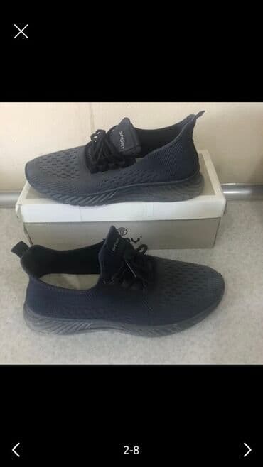 lokbatan ayaqqabi dunyasi instagram: Kişi idman ayaqqabısı – Tripy (qutu ilə) - Rəng: tünd boz/qara — 3