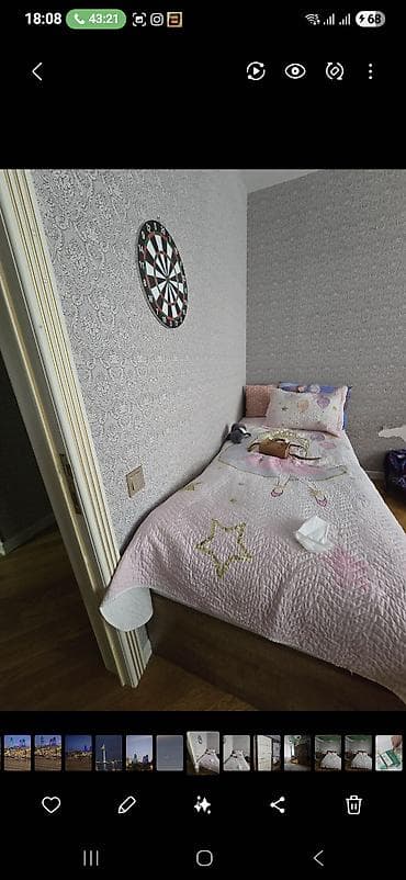 tek carpayi: Oğlan və qız üçün, Çarpayı, Bazalı, Matras ilə, Siyirməsiz — 1