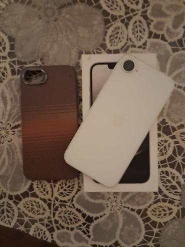 Мобильные телефоны и аксессуары: IPhone 16e, 128 ГБ, Белый, Face ID — 8