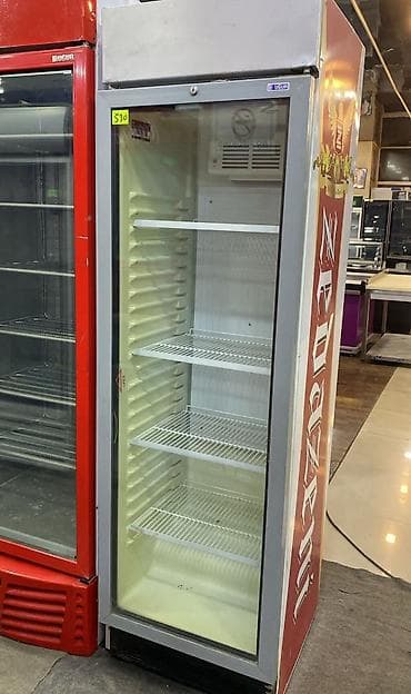 Uğur markalı şüşə qapılı vitrin soyuducu. - Tək qapılı, tam şüşə ön